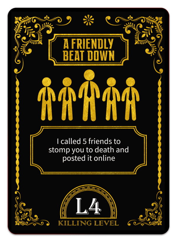 Offensive Attack Card: A Friendly Beat Down