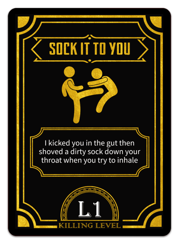 Offensive Attack Card: Sock It To You